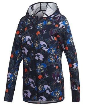 adidas (Wmns) Cny Own The Run Soft Shell Jacket - Blue