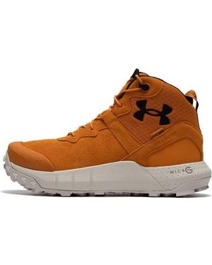 Under Armour Ua Micro G Valsetz Trek Mid Leather Waterproof Tactical Boots 'Honey' - Brown
