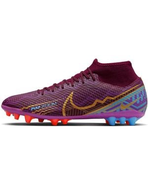 Nike Mercurial Superfly 9 Ag Burdundy' - Purple