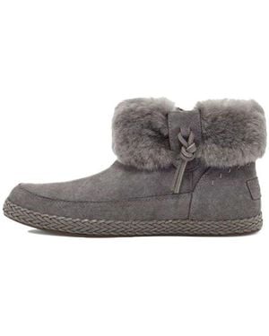 UGG (Wmns) Elowen Fleece Lined Snow Boots - Grey