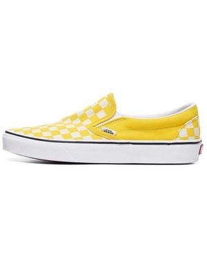 Vans Classic Slip-On 'Checkerboard - Yellow