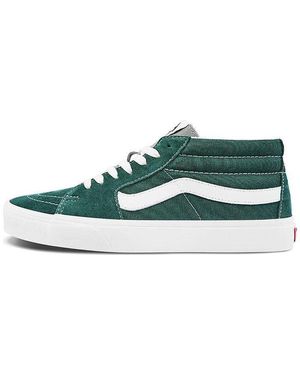 Vans Sk8-Mid Classic Mid-Top Casual Skate Shoes - Green