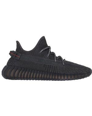 yeezy 350 black red reflective
