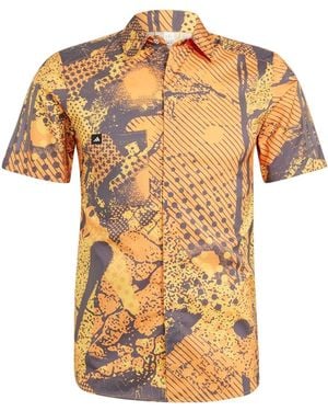 adidas Trackstand Stenciled Art Cycling Shirt Asia Sizing 'Charcoal' - Multicolour