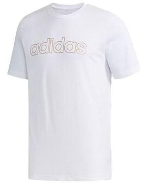 adidas M Ess Br Tee Sports Stylish Round Neck Short Sleeve - White
