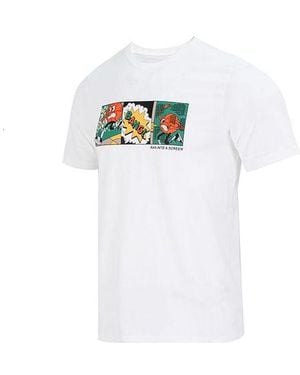 adidas Lil' Stripe Basketball Graphic Tee - White
