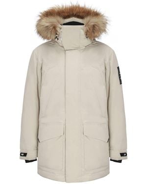 New Balance Warm Hooded Down Jacket - Natural