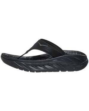 Hoka One One (Wmns) Ora Recovery Flip Slide Dark Gull' - Black