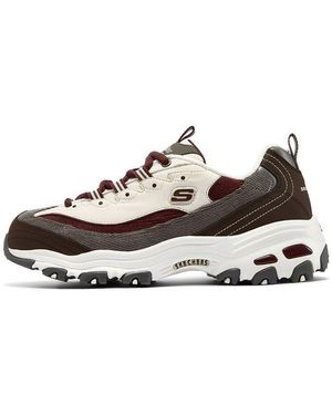 Skechers (Wmns) D'Lites 1.0 'Wine' - White
