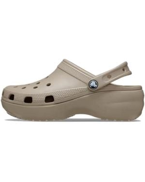 Crocs™ (Wmns) Classic Plaform Clog 'Taupe' - Brown