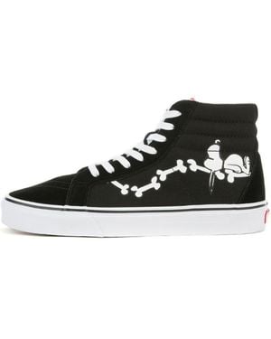 Vans Peanuts X Sk8-Hi Reissue 'Snoopy Bones' - Black