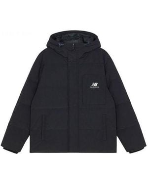New Balance Logo Hooded Jacket - Blue