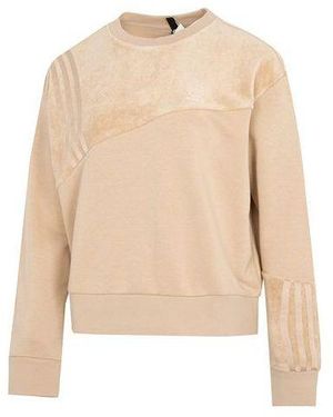 adidas (Wmns) Neo Vbe Sweat1 Knitted Crew Neck Pullover - Natural