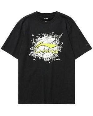 Li-ning Hoops Graphic Loose Fit T-Shirt - Black