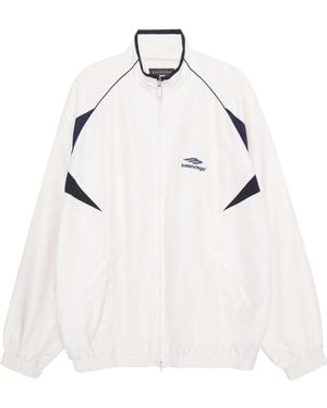 Balenciaga 3B Sports Icon Medium Fit Tracksuit Jacket - White