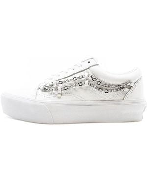 Vans Old Skool Platform 'Chain - White