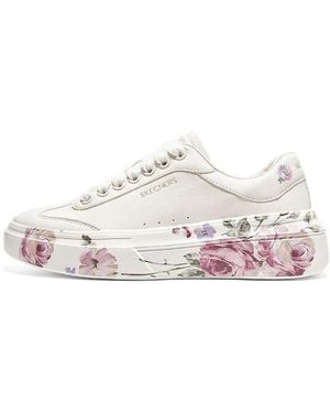 Skechers (Wmns) Cordova Classic Painted Florals 'Natural' - White