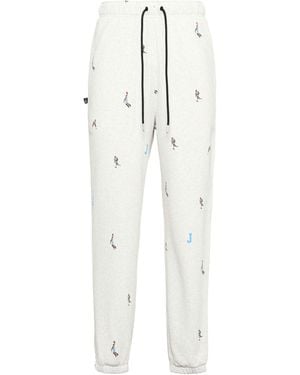 Nike Essentials Funny Pattern Knit Bundle Feet Sports Pants - White