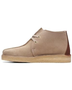 Clarks Originals Desert Trek Hi 50 Ankle Shoes 'Sand Suede' - Brown