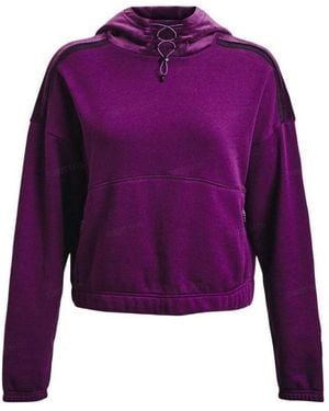 Under Armour Ladies Journey Fleece Hoodie - Purple