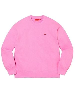 ☆がちょこぼ☆商品／Supreme 18AW Crewneck Pink Supreme Terry Small Box Sweater (FW24) - $148