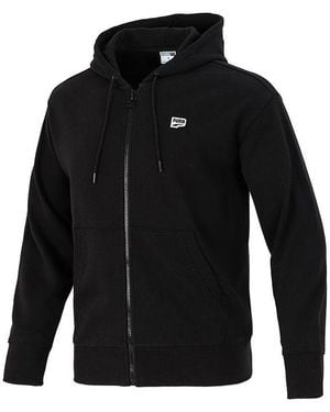 PUMA Athleisure Casual Sports Hooded Jacket - Black