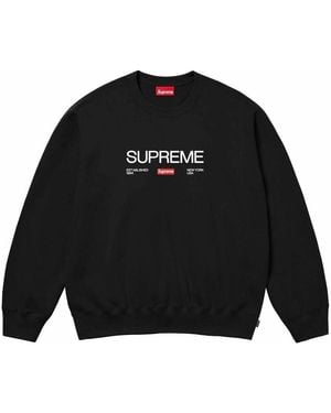 Supreme Established Crewneck ' ' - Black