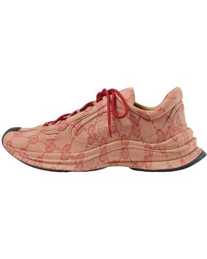 Gucci Run Trainer Hibiscus Monogram' - Pink