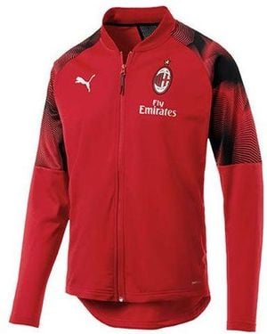 PUMA Jersey Ac Milan Stadium Poly Jacket - Red