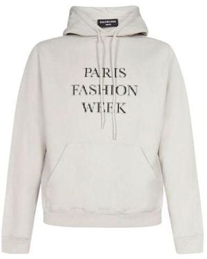 Balenciaga Paris Fashion Week Hoodie 'Almond' - Grey