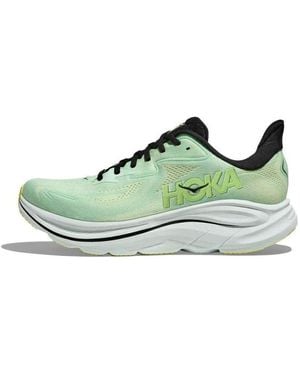 Hoka One One Clifton 'Mint Fluorite Luna Moth' - Green