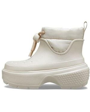 Crocs™ Stomp Puff Boots 'Stucco' - White