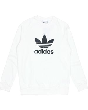 adidas Originals Trefoil Warm-Up Crew Sweatshirt - White