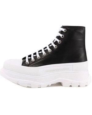 McQueen Tread Slick High-Top Trainers - Black