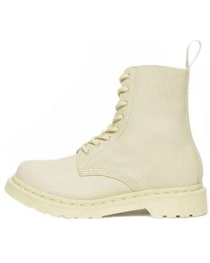 Dr. Martens (Wmns) 1460 Pascal Mono Lace Up Boots 'Cream' - Natural