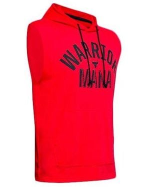 Under Armour Project Rock Training Sports Hooded Sleeveless - Red