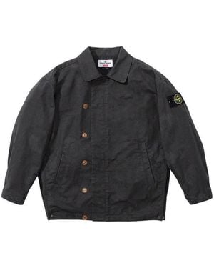 Supreme X Stone Islacnd Reactive Ice Camo Ripstop Jacket - Gray