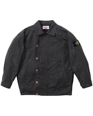 Supreme X Stone Islacnd Reactive Ice Camo Ripstop Jacket - Grey