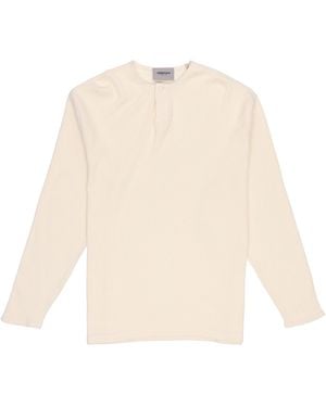 Fear Of God Fw20 Thermal Long Sleeve Henley Tee 'Cream' - White