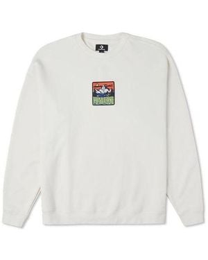 Converse Counter Climate Graphic Crew Sweatshirt - White