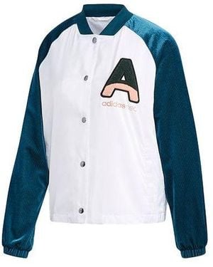 adidas (Wmns) Neo Letter Printing Jacket - Blue