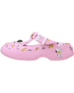 Crocs™ X Peanuts Snoopy Mary Jane Clog 'Peanuts And Woodstock' - Pink