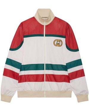 Gucci Interlock Gg Track Jacket - Red