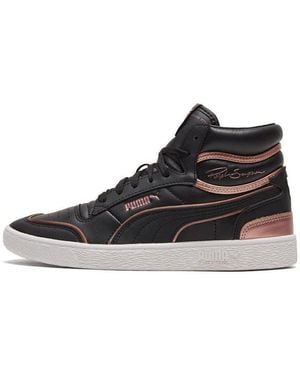 PUMA Wmns Ralph Sampson Lo Snake in Black Lyst UK