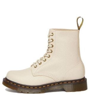 Dr. Martens (Wmns) Dr.Martens 1460 Pascal Virginia Leather Boots 'Parchment' - Natural