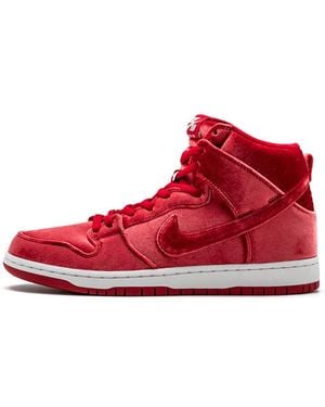 Nike Sb Dunk High Prm 'red Velvet'