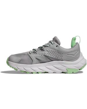Hoka One One Anacapa Low Gore-Tex 'Harbor Mist Lime Glow' - Grey