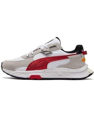 PUMA Scuderia Ferrari X Wild Rider Rosso Corsa' - White