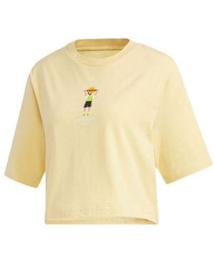 adidas (Wmns) Neo Casual Sports Short Sleeve - Yellow