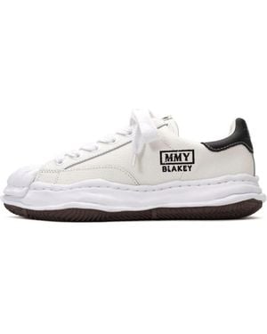 Maison Mihara Yasuhiro Blakey Og Sole Embossed Leather Low - White